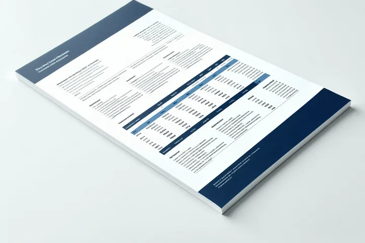 Fintower board report export showing a formatted PDF financial summary